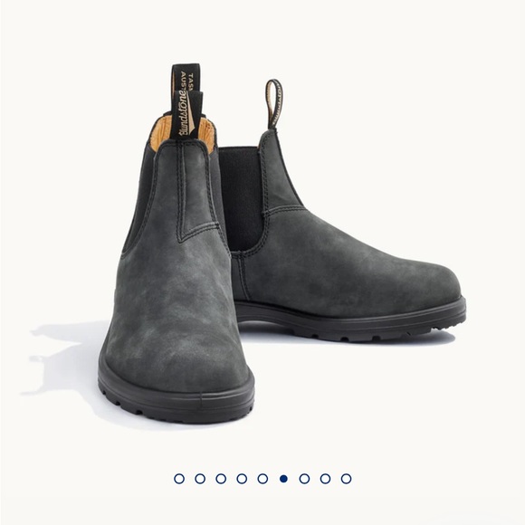 New Blundstone 587 Rustic Black Chelsea Boots size 9.5 women’s or men’s 7.5 - Picture 5 of 12